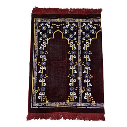 Large Islamic Beautiful Design Prayer Mat Musallah Janamaaz For 3 People-Made In Turkey