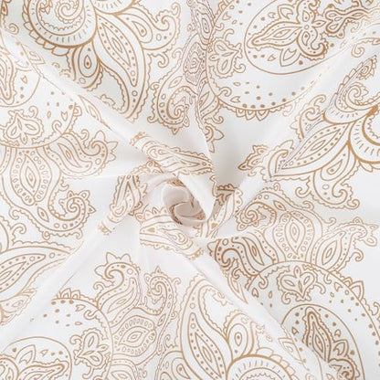 27" Head Scarf Like Satin Silk for Women,Hair Scarves Bandana,Headband Silk Feeling for Hair Wrap - color: White Gold