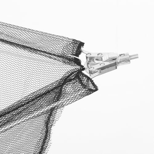 Cabilock Detachable Folding Fishing Net Head Solid Stainless Steel Frame Portable Replacement Net for Lakes Rivers Boats with Strong Tensile Strength and Fish-Friendly Design
