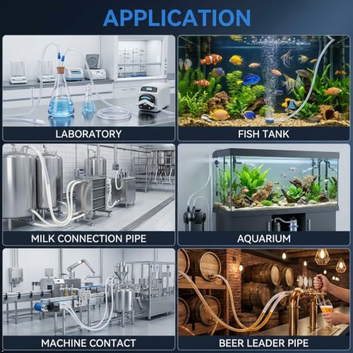 YSIL Silicone Tubing 3/8"ID×1/2"OD 20FT Food Grade Pure Silicone Tube Hose | Flexible High Temp for Home Brewing, Winemaking, Beer Line, Kegerator, Aquaponics, Aquarium - size: 3/8"ID×1/2"OD, style: 20 Feet Length