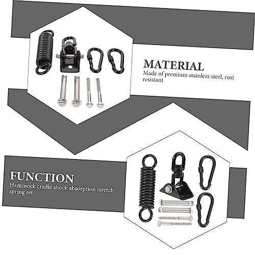 Toyvian 1set Heavy Bag Hanger Bracket Set Stainless Steel Anchor for to Install Suspension Hooks for Hammocks Swings Outdoor Use