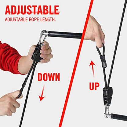 Flex Double End Punching Bag - Bungee Cords w/Special Flex Adjustable System - Durable Bladder Speed Bag - Boxing Training Equipment for Adults - Home Gym Accessories - style: Dual Ball Black