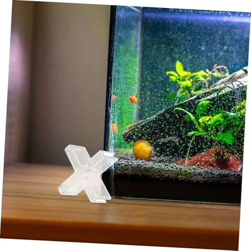 ABOOFAN 30pcs Plastic Glass Fixing Clamps for Aquariums and Display Cases Easy Installation Fish Tank Organizer Shelf Mounting Brackets for Cabinets and Showcases