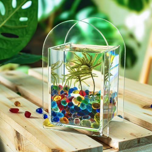 Sea Glass Pebbles 6–9mm – Frosted Irregular Tumbled Glass for Vase Fillers, Aquarium Gravel & Resin Art | Decorative Frosted Stones for DIY Crafts