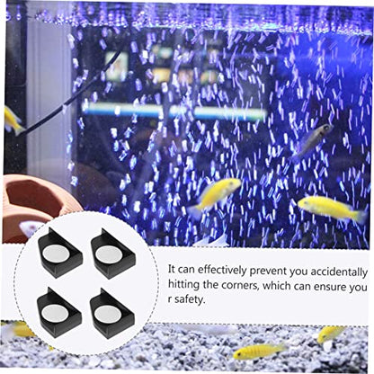 4pcs Corner Protector Pads for Fish Tanks -Collision Cushion Guards Thickened Base Corner Protectors for Aquarium Stability and Safety