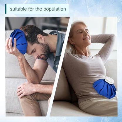 1 PCS Upgrade Ice Pack Injuries Reusable, 9in Ice Bags Hot Water for Injuries, Soothe Pain and Stay Cool, Old School Style and Traditional Ice Packs, Versatile and Easy to Carry - size: 9 Inch