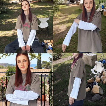 UPF 50+ Sun Protection Arm Sleeves Elastic band Adjustable Cuff Loose Fit Non-Sticky Airflow Friendly Outdoor - color: White, size: Small