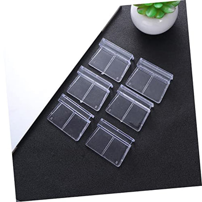Ipetboom 3sets Rimless Aquarium Tank Glass Cover Clip Support Holder Acrylic Clips for Betta Fish Tanks Easy Installation Fish Accessories 6pcs*3
