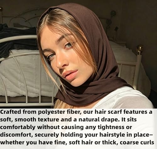 4 Pack Head Scarf for Women Non-Slip Triangular Hair Accessories, Ideal for Travel Sun Protection Daily Wear