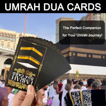 20 Umrah Dua Cards – Step-by-Step Guide to Umrah Duas, Prayers & Supplications – Portable Flashcards for Umrah Mubarak Gifts, Islamic Prayer Cards, Dua Reminder, Thoughtful Umrah Gift Idea