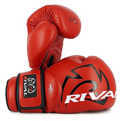RIVAL Boxing RS4 2.0 Aero Sparring Gloves, Hook and Loop Closure - Multi-Layered, Low-Density Foam Padding and Soft Inner Lining - color: Red, size: 18 oz.