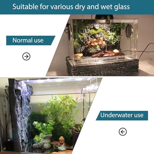 4pcs Rock Terrarium Background,3D Reptile Tank Background Board,Amphibian Stereo Backdrop Wall,Lizard Snake Gecko Spider Chameleon Turtle Fish pet silo Background Decorative Panel - color: Blue-11.8"*8.8"（4pcs）