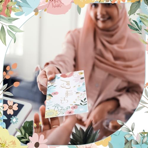 150 Pcs Eid Mubarak Money Envelopes 6.5x2.88 Inch Eid Al Adha Cash Gift Card Holders Pocket Muslim Gift Envelopes for Holiday Party Supplies Celebrations Decorations(Natural) - style: Natural