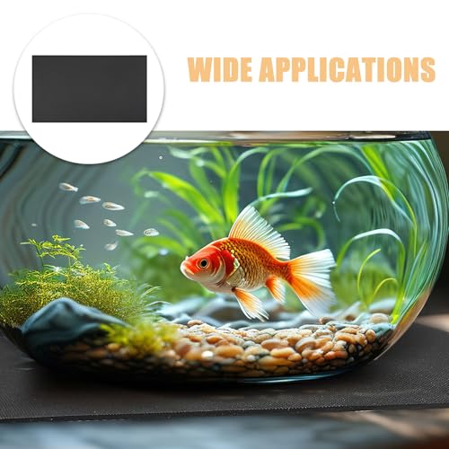 2pcs Fish Tank Leveling Pad, Anti Slip Aquarium Base Mat, Shockproof Cushion Tray for Betta Turtle Tanks Stands, Protects Bottom and Reduces Vibrations