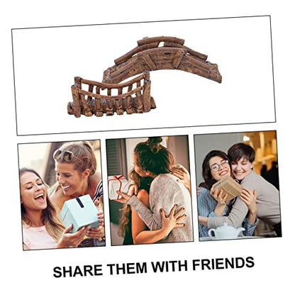 SUPVOX 2pcs Aquarium Bridge Decor Fish Tank Landscape Ornament Realistic Fish Hideout and Natural-Looking Design for Aquatic Environments