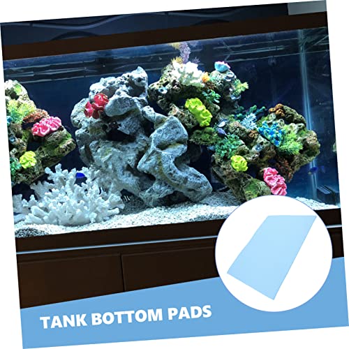 Mikikit Reptile Terrarium Cushioning Mat Thickened Nonslip Aquarium Bottom Pad Fish Tank Mat for Enhanced Heat Preservation and Shock Absorption - color: Blue