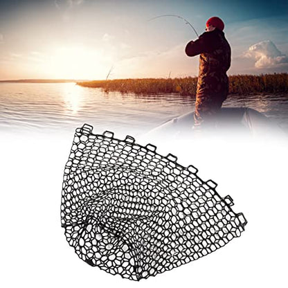 Soft Rubber Fishing Net, Light Weight, Strong Toughness, Portable Fly Fishing Net for Outdoor Lovers (47CM)