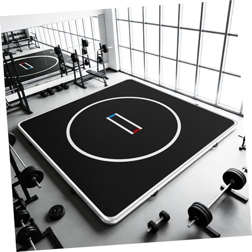 Inflatable Martial Arts Mat 10x10 FT, Portable Tumbling Mat | 4" Thick Foldable for Gymnastics, Wrestling, BJJ, Judo, Boxing, Home Training, PVC Air Mat, 15PSI