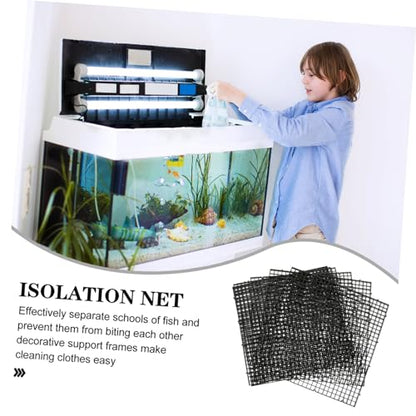Abaodam 1Set Aquarium Dividers Boards for Fish Tank Bottom Partition with Suction Cups for Breeding and Separating Fish