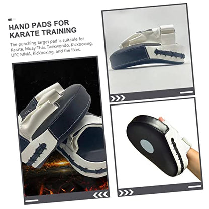 HEMOTON Boxing Pads Focus Mitts Curved Kickboxing Hand Pads Sturdy PU Material Strike Shield for Martial Arts Training Suitable for Boys and Girls and Adults for Taekwondo Practice
