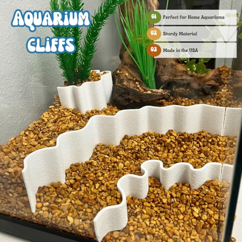 Chatelet REEFSHAPE Aquarium or Terrarium Substrate Cliffs Combo Pack | Separate Substrate Layers in Aquariums or Terrariums to Create Cliffs & Depth | Made in USA (Cliff Combo, White) - color: Cliff Combo, White