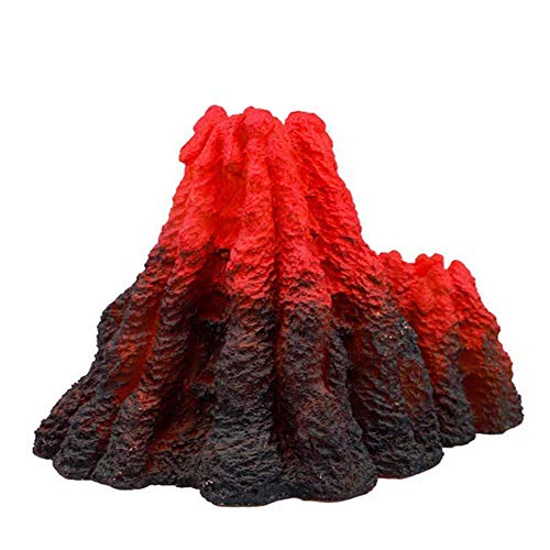 S-Lifeeling Tank Decoration Volcano Ornament Aquarium Decorations Volcanic Stone for Fish Tank (L) - color: Single, size: L