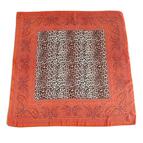 XL 43 Inch Extra Large Square Scarf Fashion Scarves Silk Feeling Hair Scarf Wrapping Scarfs Night Sleeping Headscarf - color: Ba1034