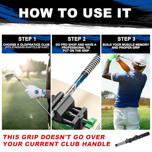 Golf Training Grip | Golf Grip Trainer | Golf Swing Training Grip Trainer,Standard Sized
