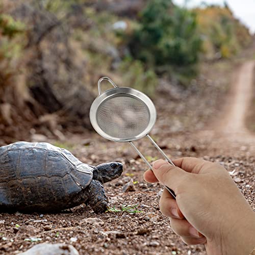 MERRYHAPY 2pcs Box Reptile Sand Shovel Outdoor Sand Poop Scooper Sand Scoop Reptile Substrate Scoop Litter Cleaner Corner Scoop Pet Poo Shovel Lizard Accessories Cleaning Silver Barbed Wire