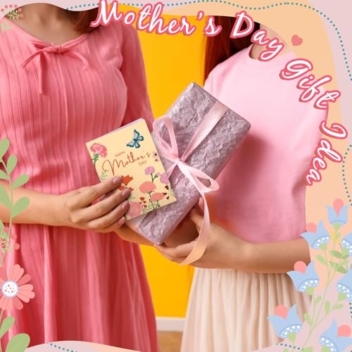 AmazingSpark 4 Set Mini Mother's Day Gift Card Book Mother's Money Holder Envelope Booklet for Cash Mom Surprise Money Card Sleeve Book Mom Party Gift for Birthday Adults Holiday Appreciation - style: Mother's Day