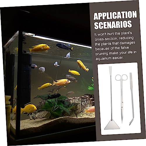 1set Aquarium Scissors Shovel Multi-function Aquatic Tools for Plant Maintenance Portable and Easy to Use for Freshwater Aquariums