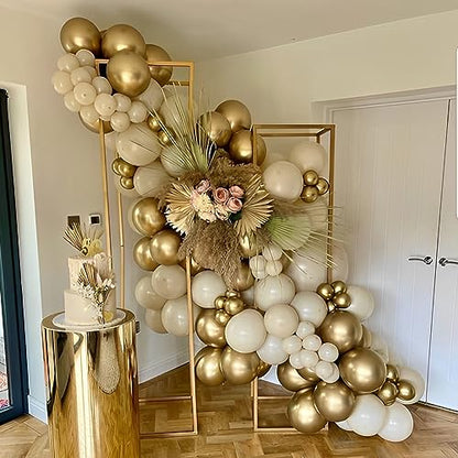 Voircoloria 110pcs Metallic Gold Chrome Latex Party Balloons, 12inch - color: 05 Metallic Gold, size: 12 inch - 110pcs