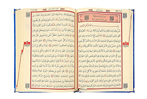 ihvan online Luxury Islamic Prayer Velvet Covered Gift Box, Deluxe 4 Piece Set with Elegant Velvet Covered Quran & Prayer Beads Tesbih & Prayer Rug, Ramadan & Eid Gift, Navy Blue - color: Navy Blue