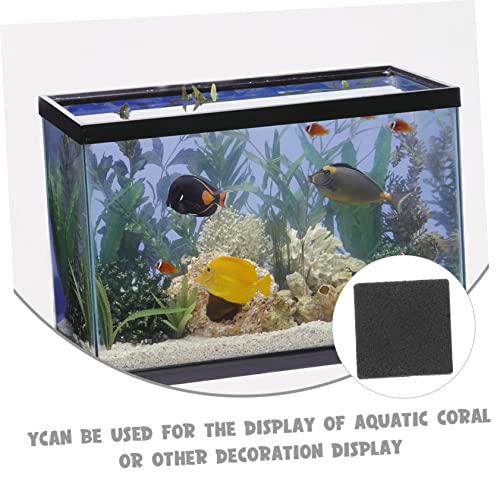 BESPORTBLE 10pcs Ceramic Coral Bases Square Coral Mounts Stand Fish Tank Decorations Stable Lightweight Non Deformable Safe Material and Aquatic Use