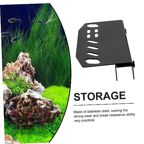 Totority Aquarium Tool Organizer Design for Scissors Tweezers and Plant Maintenance Wall-Mounted Storage for Fish Tank Cleaning Tools
