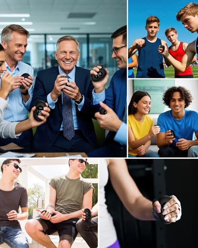 AMIR Hand Grip Strength Tester Trainer, Upgraded Rechargeable Electronic Hand Dynamometer up 395 Lbs (180kg) Forearm - Gripper-Finger Grip Strengthener Exerciser, Stress Balls for Sport Home - color: Black