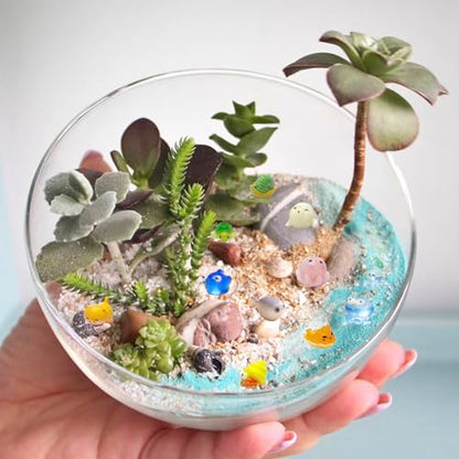 55pcs Mini Ocean Resin Animals Plastic Animals Marine Miniature Aquarium Ornaments Decorations for DIY Fish Tank Potted Micro Fairy Garden Dollhouse (56PCS Marine Animal Set) - style: 55PCS Marine Animal Set