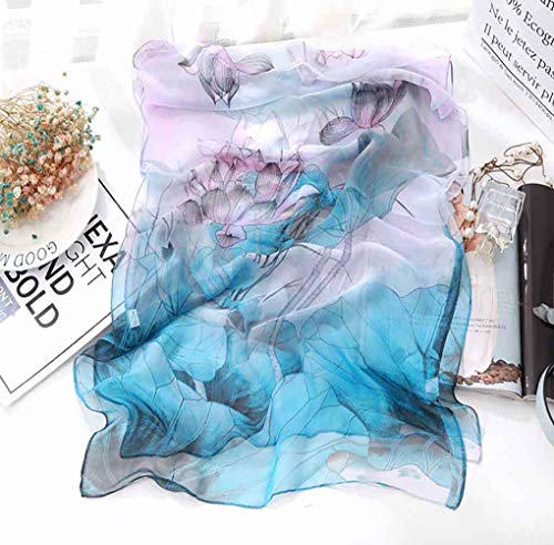 Acotavie Scarfs for Women Lightweight Fashion Scarves Print Floral Pattern Scarf Shawl Wraps - color: W07