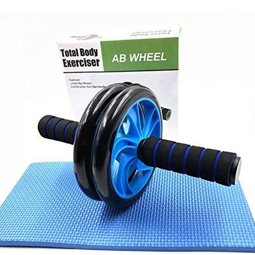 Sethruki Abdominal Muscle Training Rollers, 5-In-1 Roller Kit with Knee Pads, Push-Up Bars, Handle Grips, Skipping Ropes, Home Gym Exercise Kits Suitable for Physical Training