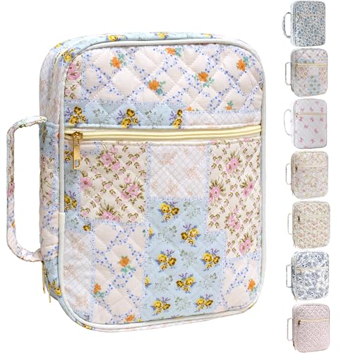 Bible Cover for Women (Spliced Flower, Large) - color: A1 Spliced Flower
