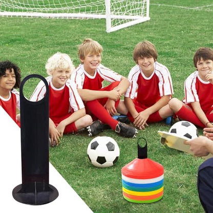 Football Training Cones Holders | Multipurpose Soccer Cone Stand - Soccer Training Equipment, Lightweight Football Disc Cone Stand for Grounds, Sports Parks