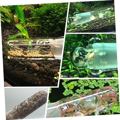 2hole Glass Turbellarian Catcher for Fish Tank Aquarium Safe Catching Tool for Aquarium Maintenance