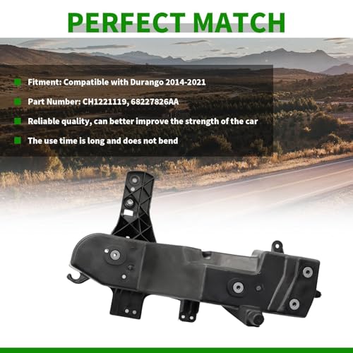 Right Side ligHeadht Bracket Compatible with Durango 2014-2024 | CH1221119 68227826AA Black
