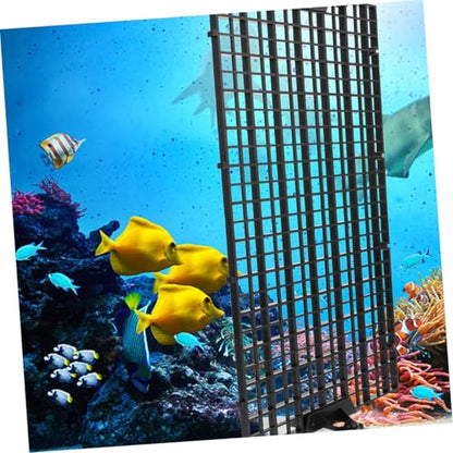 BESPORTBLE 1set Aquarium Divider Isolation Board Transparent Panels Cups for Fish Tank Separation Promotes Peaceful Environment Easy to Install Fits All - color: Black