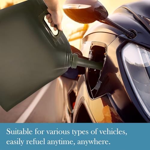 Agatige Fuel Bag for Gasoline, TPU Leakproof Portable Handheld Vehicle Oil Transfer Bag Gasoline Container for Drivers Motorcycles SUVs Road Trips (5L) - style: 5l
