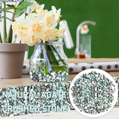 Garden Decor Fish Tank Accessories Small Green Stones Polished River Rocks for Ornamental Aquarium Gravel Stones Home Decor D
