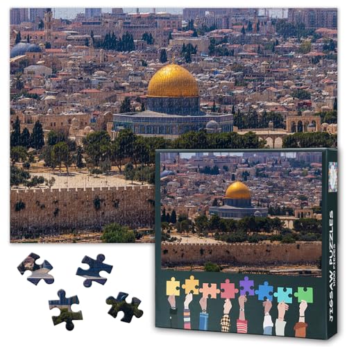 Jerusalem Mosque of Al-aqsa Puzzles for Adults 1000 Pieces The Temple Mount - color: Artwork-18