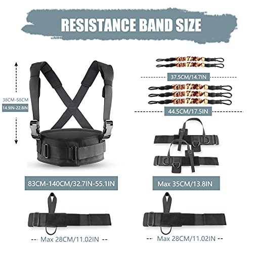 Speed Strength and Agility Resistance Bands - color: 300 lbs