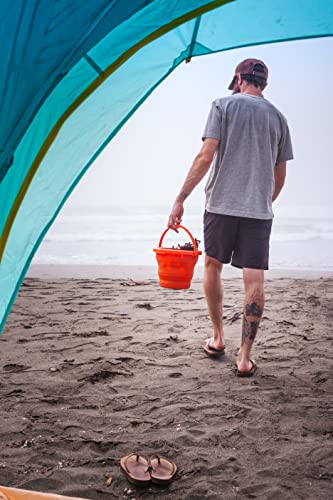 UST FlexWare Collapsible Bucket with Strong, Flexible, Compact, BPA Free Design and Sturdy Handle for Hiking, Backpacking, Camping and Outdoor Survival - style: 1.0