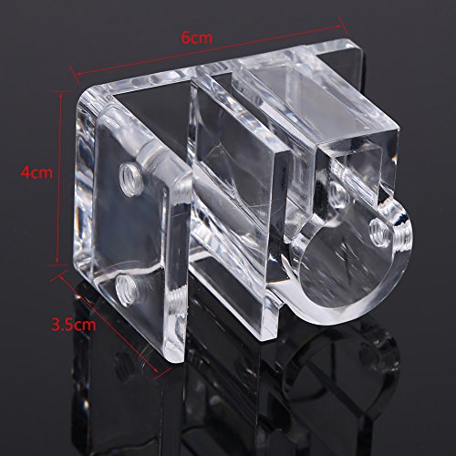 Aquarium Clip Holder | Top - Grade Acrylic Fish Tank Filtration Mount | Hose/Pipe/Tube Clip for 13-17mm Diameter | Safe & Sturdy Water Hose Fixing